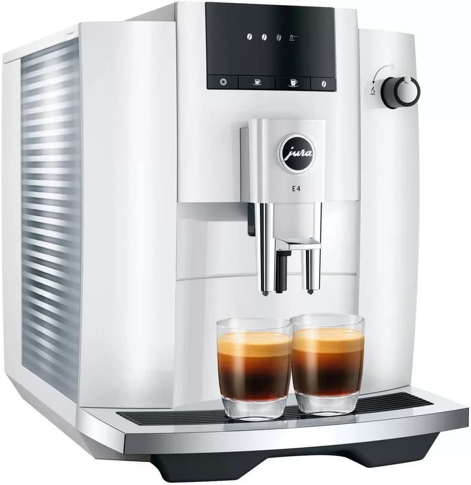 JURA Kaffeevollautomat 15433 E4 Piano White (EA) - Thumbnail 2