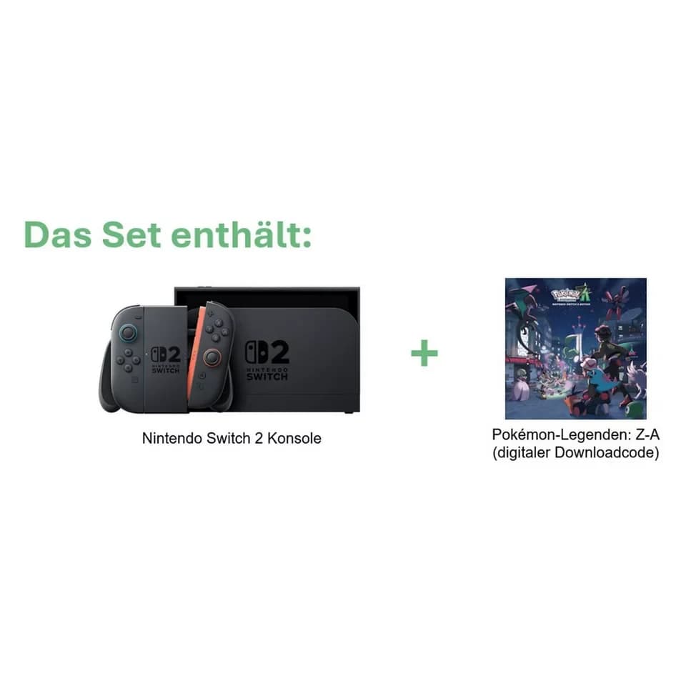 Nintendo Switch 2 Nintendo Switch 2 Konsole Bundle mit Pokemon-Legenden Z-A (Code) - Thumbnail 3