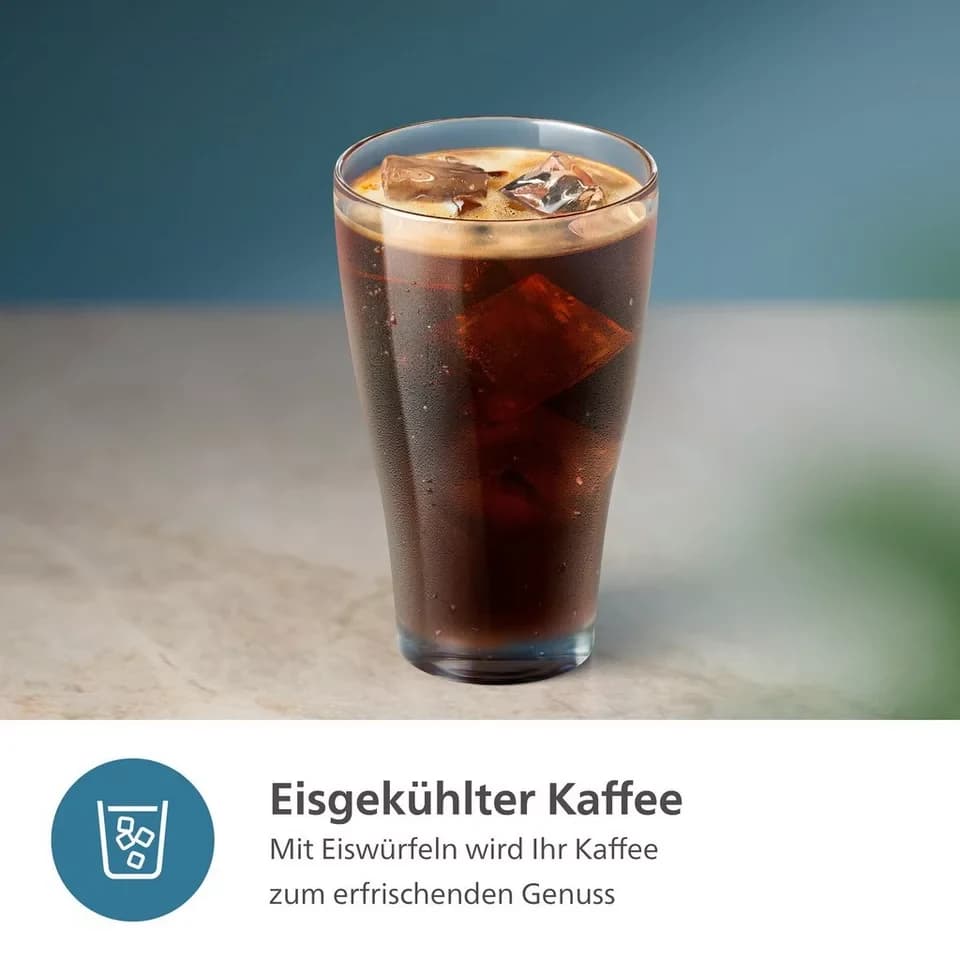 Philips Kaffeevollautomat EP3343/50 3300 Series, 6 Getränke (heiß oder eisgekühlt), LatteGo-Milchsystem, SilentBrew Technologie - Thumbnail 8