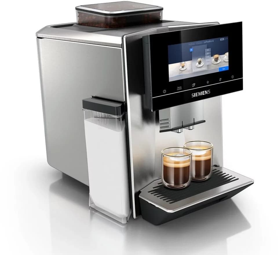 SIEMENS Kaffeevollautomat EQ900 TQ903D43, intuitives 6,8" TFT-Display, Geräuschreduzierung, App-Steuerung, Barista-Modus, AromaSelect, 3 Profile, edelstahl - Thumbnail 3