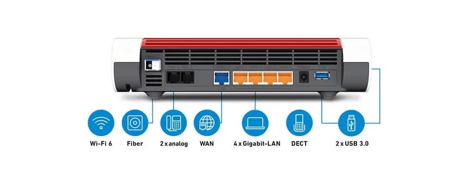 Fritz! FRITZ!Box 5590 Fiber WLAN-Router - Thumbnail 4