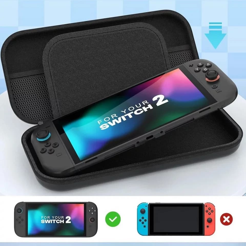 ibettertec 14-in-1-Zubehörset Kompatibel mit Nintendo Switch 2 Nintendo-Controller (Nintendo Switch 2 Zubehör Spielekonsolen-Tasche, NintendoSchutzhülle mit Displayschutz, für Switch Konsole und Zubehör) - Thumbnail 2