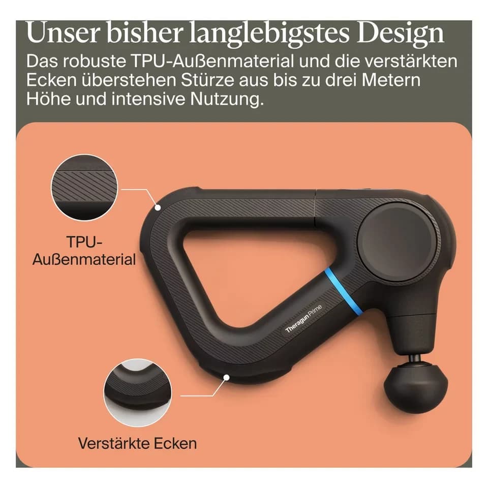 Therabody Massagepistole Theragun Prime (6.Generation), robusten, stoßfesten Design, Schmerzen lindern, Flexibilität & Leistung steigern, Regeneration - Thumbnail 5