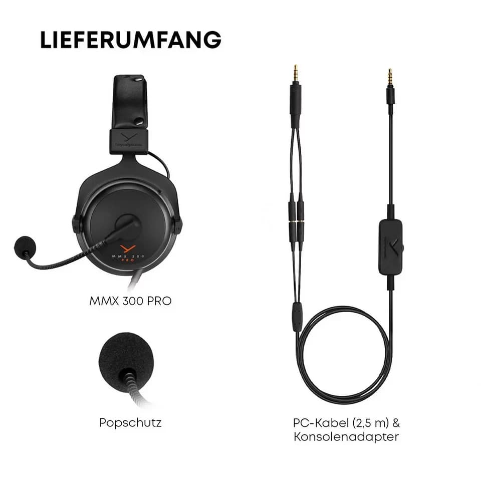 beyerdynamic MMX 300 PRO Gaming-Headset (geschlossene Bauweise, Made in Germany) - Thumbnail 9