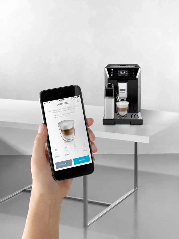 De'Longhi Kaffeevollautomat PrimaDonna Class ECAM550.65.SB - Perfekter Milchschaum, 5 Kaffeestärken, Mein Kaffee" Funktion, 3,5'' Farbdisplay - Thumbnail 5