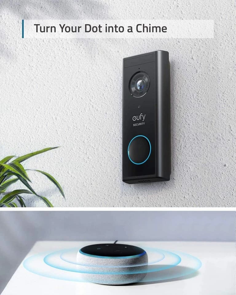 eufy Security Video Doorbell E340 Kit mit HomeBase Mini (E8214311) - Video-Türklingel mit Dual-Kamera, 2K Full HD, Akku- oder Kabelbetrieb - Thumbnail 5