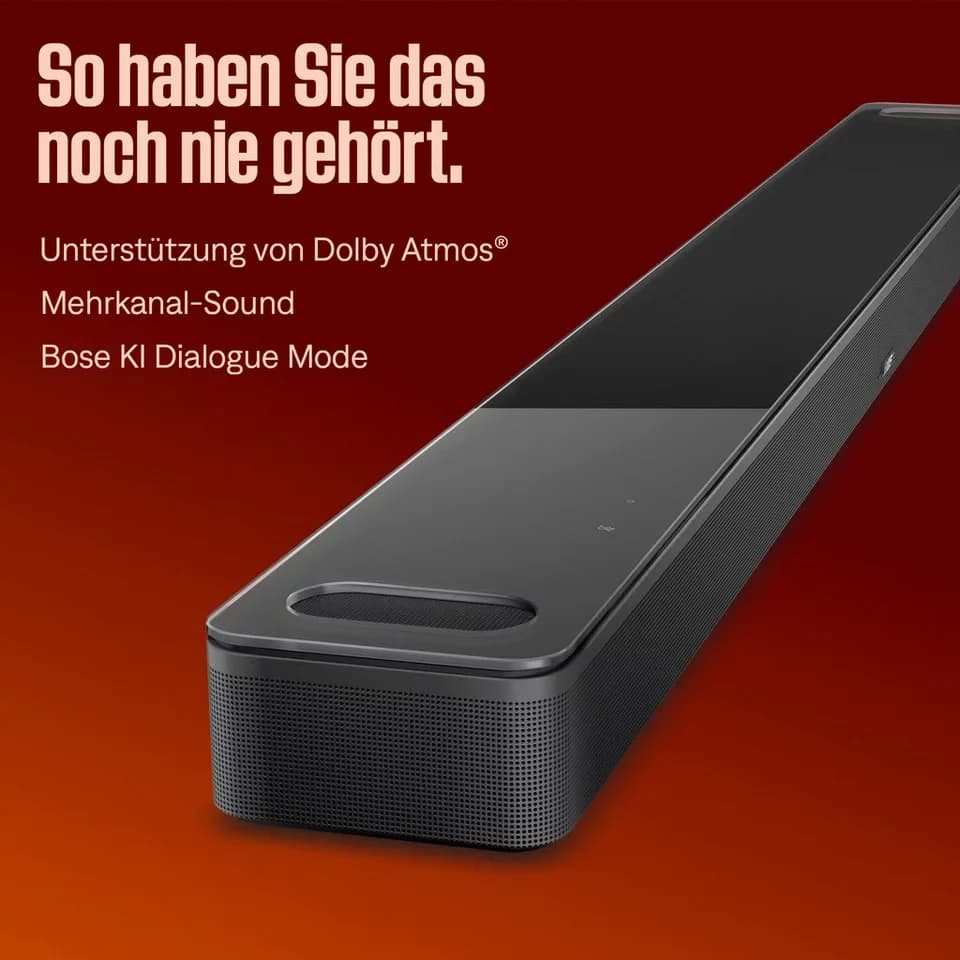 Bose Smart Ultra Soundbar mit Dolby Atmos Soundbar 5.1 (Bluetooth, WLAN, Multiroom, 40 W, Multiroom, Immersive Sound, Alexa, AIRPLAY 2, Simple Sync) - Thumbnail 2