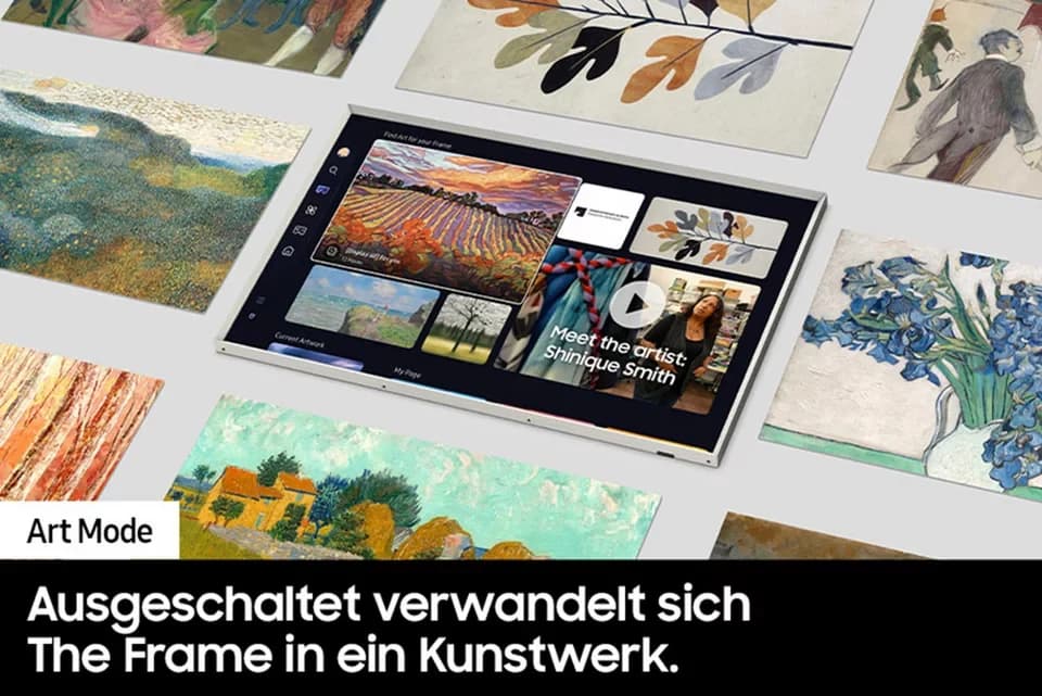 Samsung GQ75LS03DAU QLED-Fernseher (189 cm/75 Zoll, 4K Ultra HD, Smart-TV, The Frame, Mattes Display, Art Mode, Austauschbare Rahmen, Dolby Atmos) - Thumbnail 7