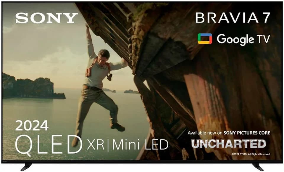 Sony K-75XR70 QLED Mini LED-Fernseher (189 cm/75 Zoll, 4K Ultra HD, Smart-TV, Google TV, BRAVIA 7, 4K HDR, Dolby Vision, Gaming Funktionen für Playstation 5)