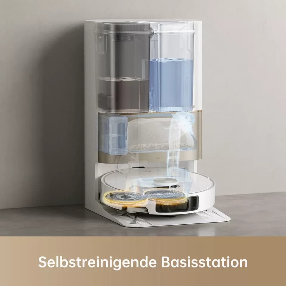 Dreame Saugroboter mit Wischfunktion X40 Ultra Complete, 75 W, Mop Extend, ausfahrbare Seitenbürste, 12.000 Pa Saugleistung - Thumbnail 6
