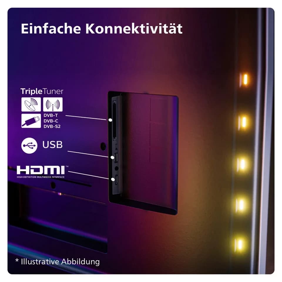 Philips 55OLED809/12 OLED-Fernseher (139 cm/55 Zoll, 4K Ultra HD, Smart-TV, Google TV) - Thumbnail 7
