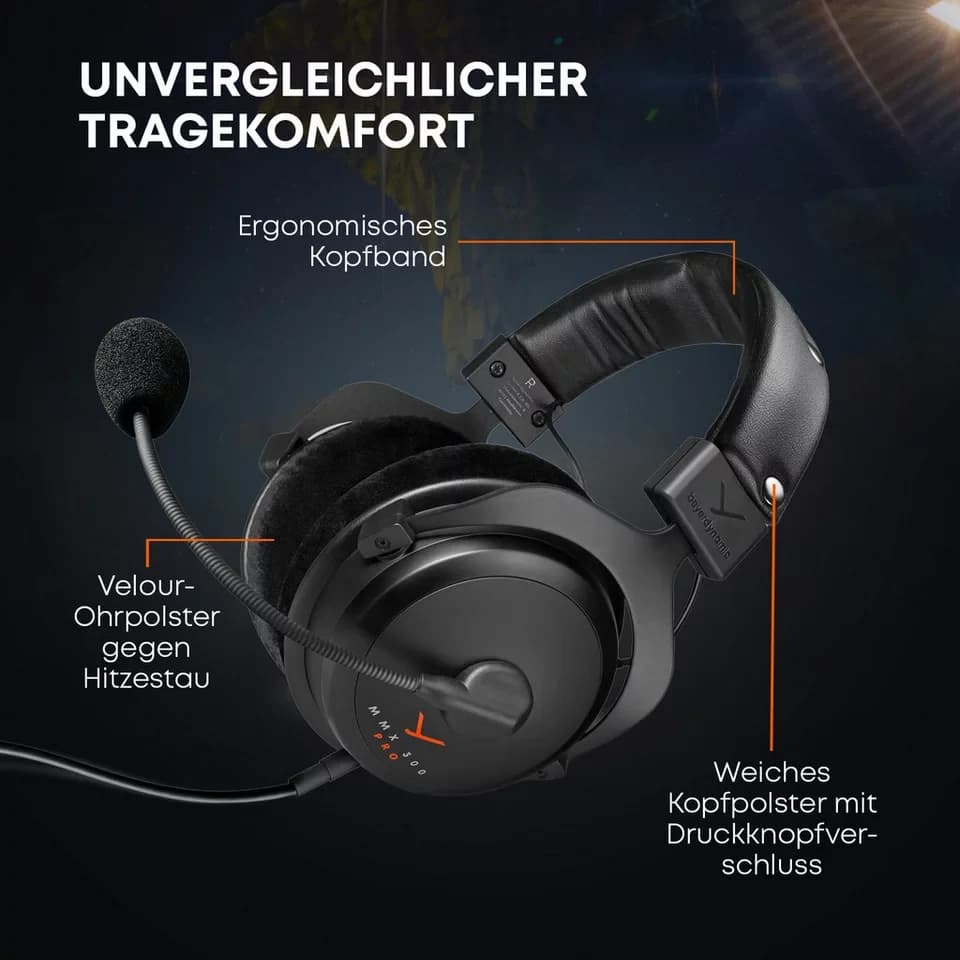 beyerdynamic MMX 300 PRO Gaming-Headset (geschlossene Bauweise, Made in Germany) - Thumbnail 7