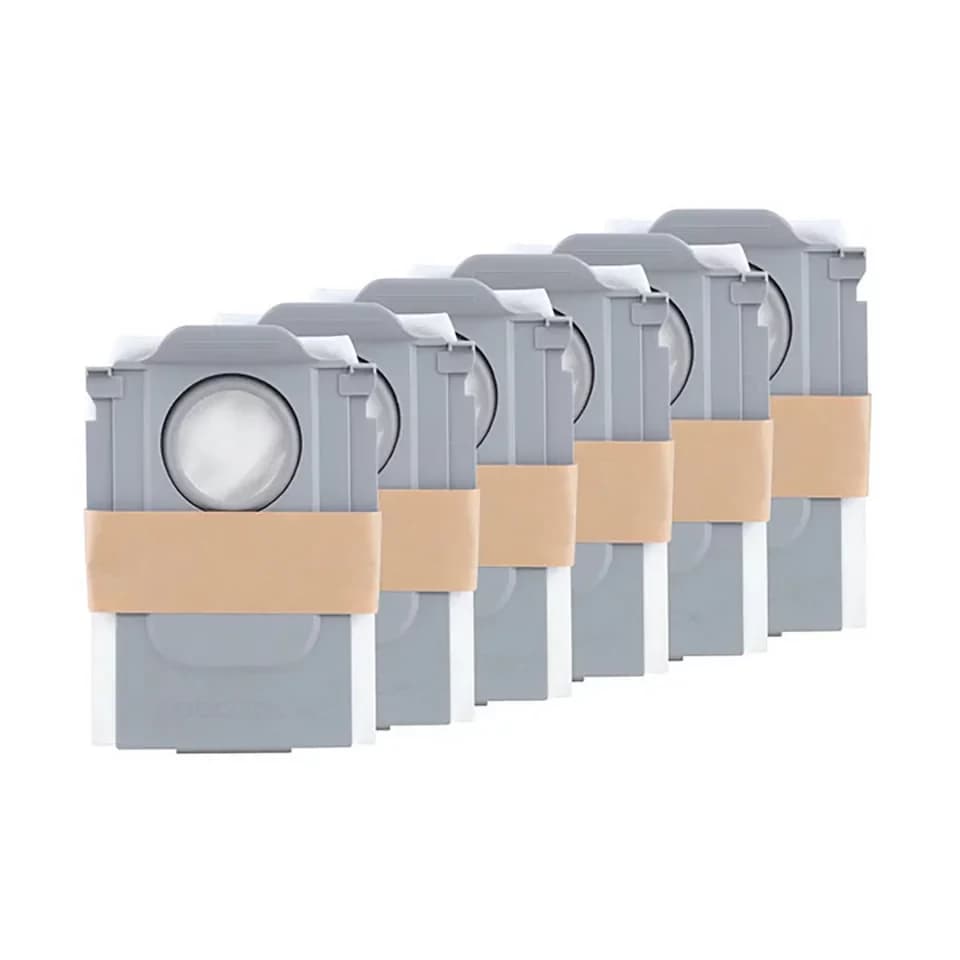 Roborock Staubsaugerbeutel Staubbeutel Zubehörset für S8 PRO/ S7 MAX Ultra/ Qrevo, 6PCS, Großer Kapazität Ersatzbeutel Staubsaugerbeutel