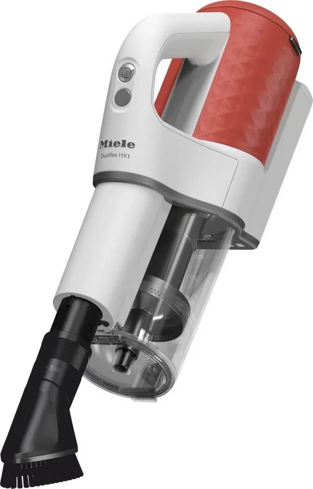 Miele Akku-Hand-und Stielstaubsauger Duoflex HX1 Akku Staubsauger, 2in1-Funktion, 3,15 kg leicht, 160 W, beutellos, Brilliantweiß Spacegrey Terrarot - Thumbnail 2