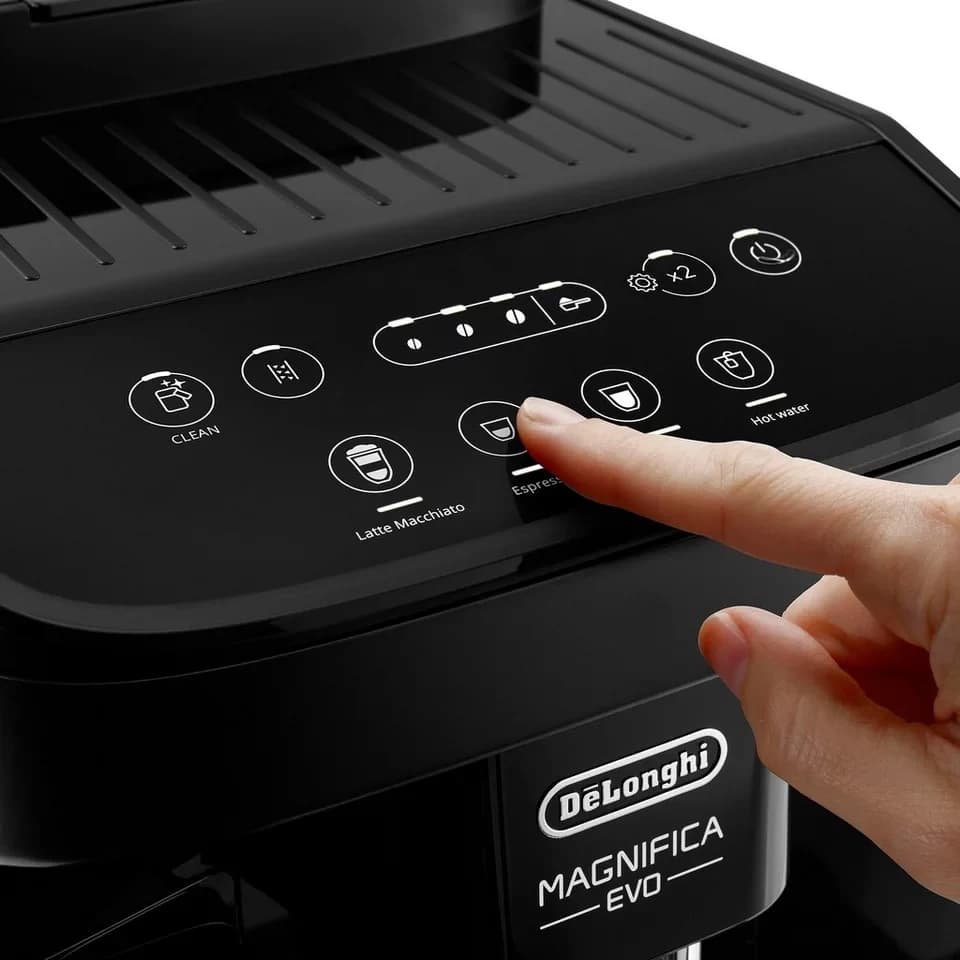 De'Longhi Kaffeevollautomat Magnifica Evo ECAM290.51.B - Espresso, Kaffee, Latte Macchiato und Tee, LatteCrema Milchsystem, My-Funktion, automatische Reinigung - Thumbnail 3