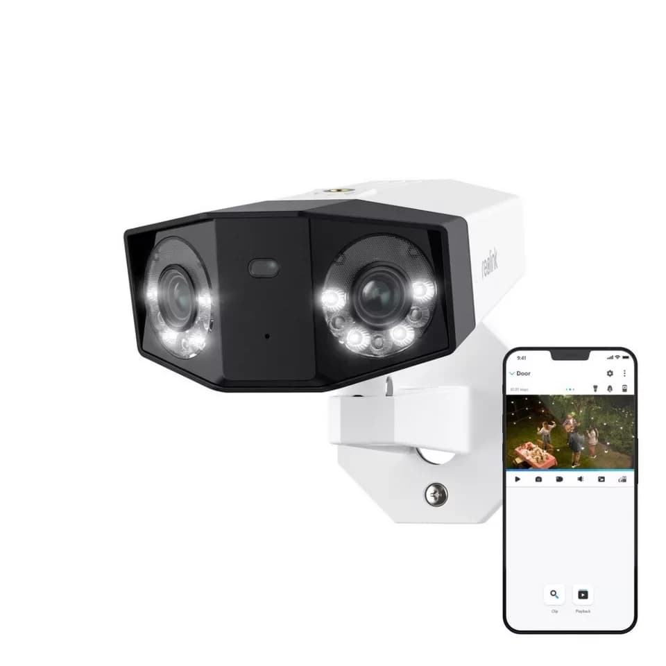 Reolink Überwachungskamera PoE 16MP Ultra HD, DUO 3 POE (Außenbereich, 1-tlg., Dual-Objektiv,180° Pan,Farb-Nachtsicht,Person/Fahrzeug/Tier-Erkennung)