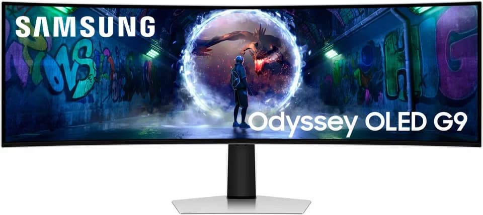 Samsung S49DG934SU Curved-Gaming-OLED-Monitor (124 cm/49 ", 5120 x 1440 px, DQHD, 0,03 ms Reaktionszeit, 240 Hz, OLED)