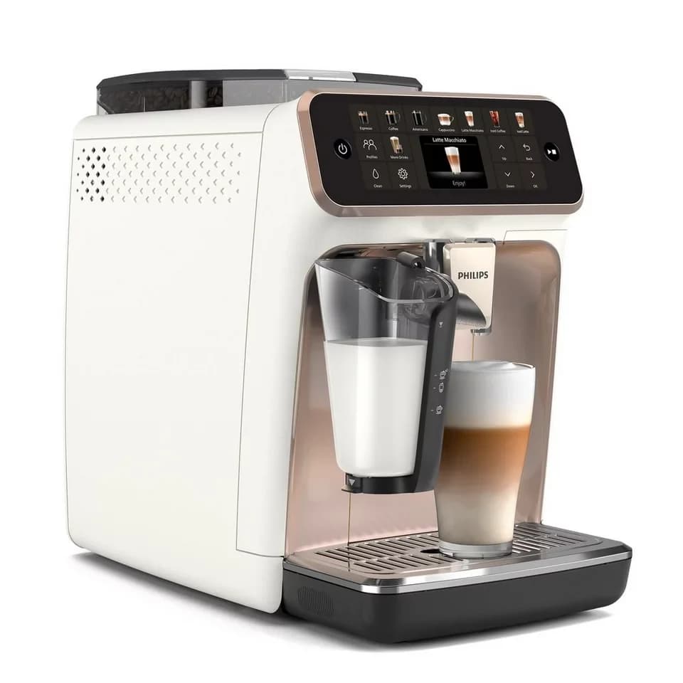 Philips Kaffeevollautomat EP5543/80 5500 Series, 20 Kaffeespezialitäten (heiß oder eisgekühlt), LatteGo-Milchsystem, SilentBrew Technologie - Thumbnail 2