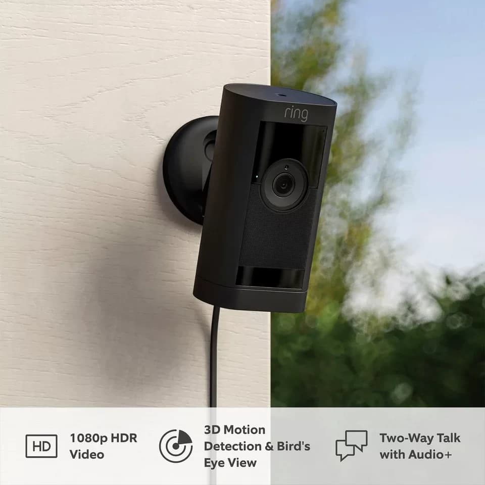 Ring Überwachungskamera Stick Up Cam Pro Netzstecker (Innenbereich, Außenbereich) - Thumbnail 4