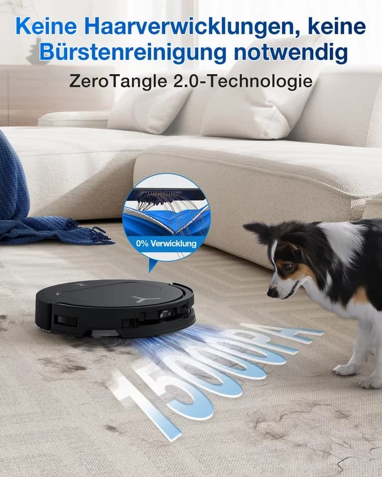 ECOVACS Saugroboter mit Wischfunktion, DEEBOT T50 OMNI Gen2, mit Beutel - Thumbnail 9