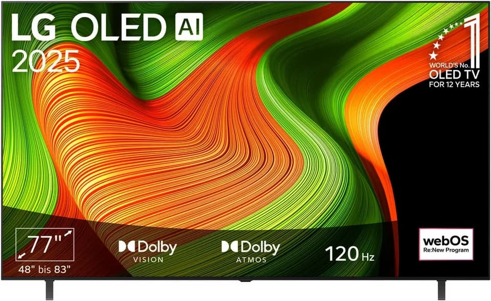 LG OLED77B59LA OLED-Fernseher (195 cm/77 Zoll, 4K Ultra HD, Smart-TV)