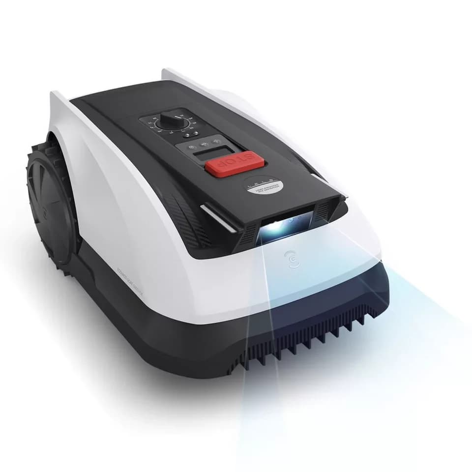 ECOVACS Rasenmähroboter GOAT O800 RTK, bis 800 m² Rasenfläche, (Packung), Steuerung per App, LiDAR-Enhanced RTK Navigation; Grundfarbe: weiß
