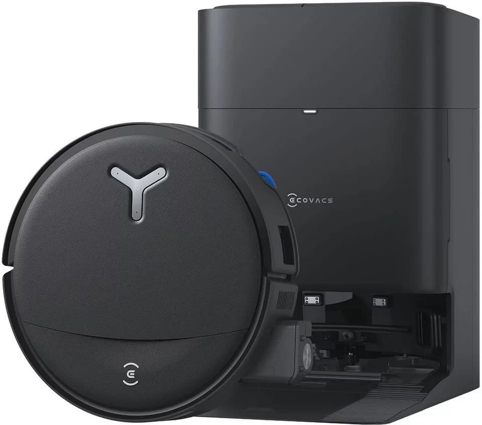ECOVACS Nass-Trocken-Saugroboter DEEBOT T80S OMNI (Black), OZMO ROLLER 2.0 Wischtechnologie, 80 W, mit Beutel, 24.800 Pa Saugleistung, Triple Lift 10 mm - Thumbnail 2
