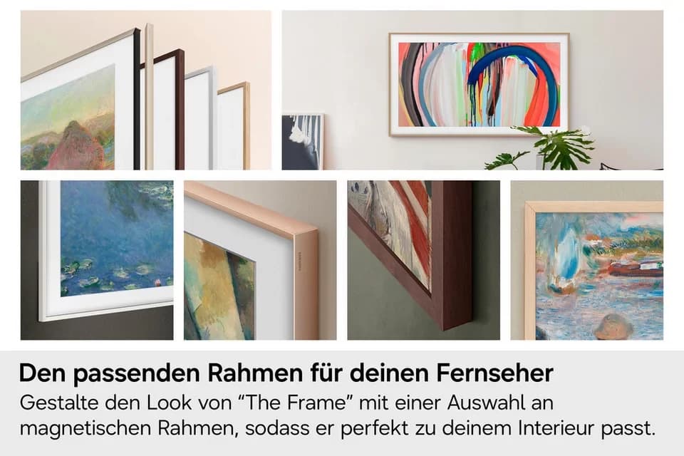 Samsung GQ65LS03FAU QLED-Fernseher (163 cm/65 Zoll, 4K Ultra HD, Smart-TV, The Frame, Mattes Display, Art Mode, Rahmen austauschbar, Dolby Atmos) - Thumbnail 8