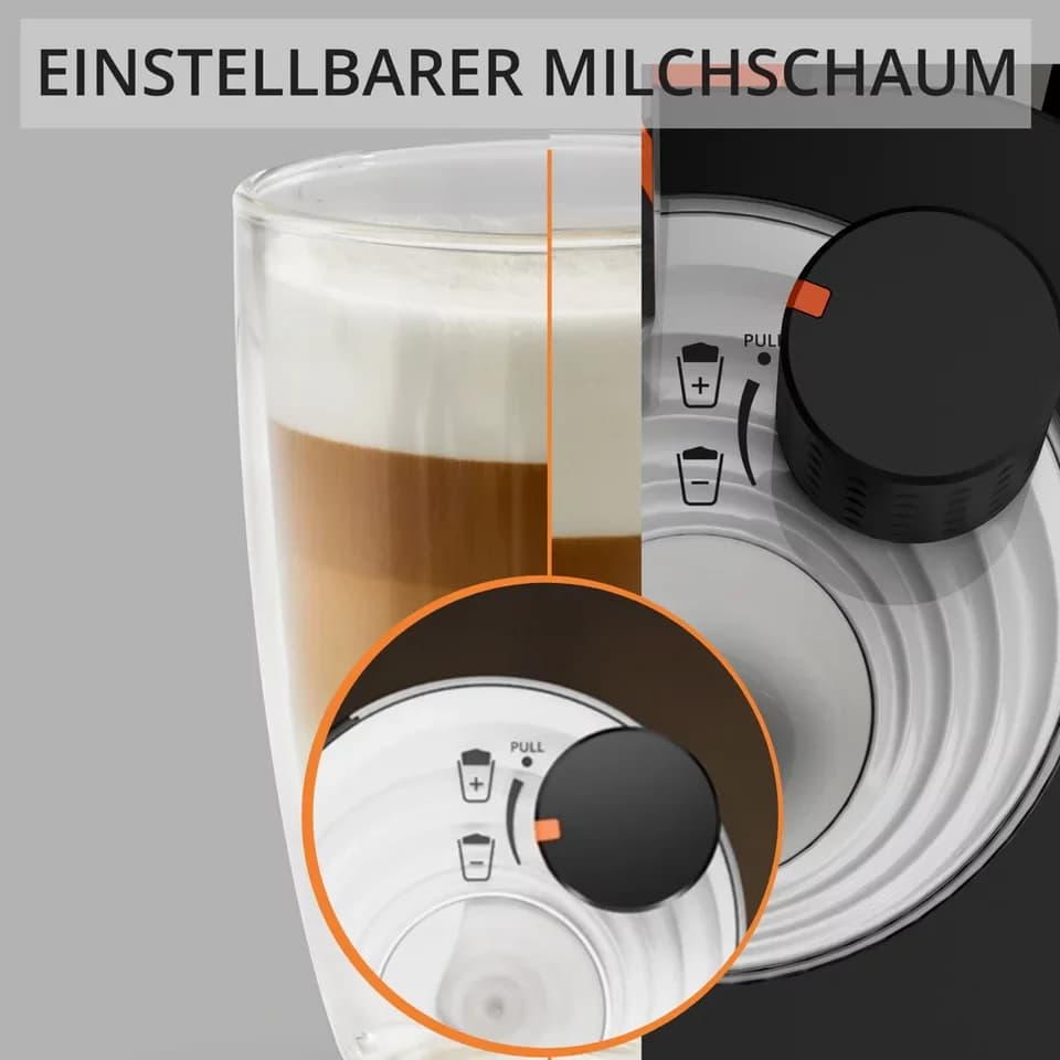 Krups Kaffeevollautomat EA9129 Sensation Milk, 6 Kaffee- und Milchspezialitäten, aut. Reinigung, Metall-Brühgruppe - Thumbnail 4