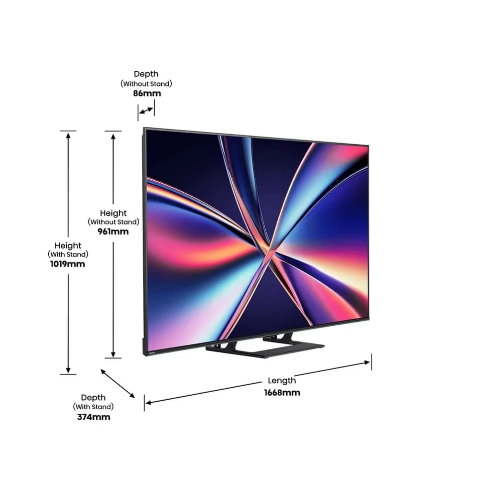 Hisense 75E8Q Mini-LED-Fernseher (75 Zoll, 4K Ultra HD) - Thumbnail 5