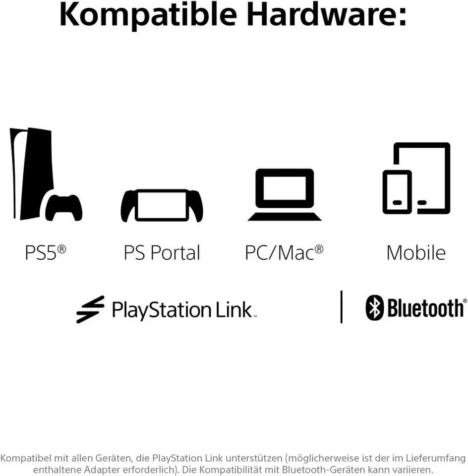 PlayStation 5 PULSE Elite™ Wireless-Headset Gaming-Headset (Multi-Point-Verbindung, Rauschunterdrückung, Stummschaltung, Bluetooth) - Thumbnail 8