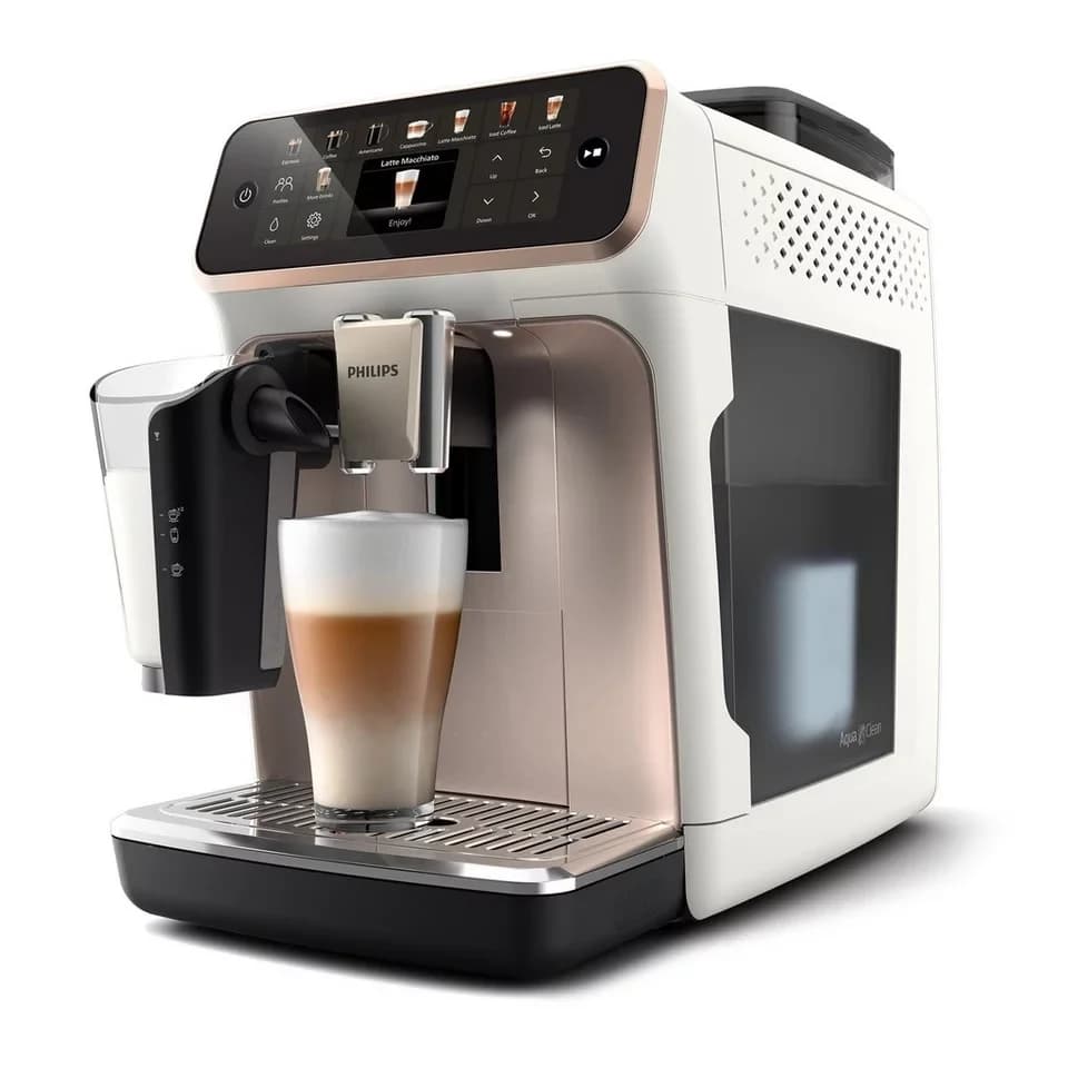 Philips Kaffeevollautomat EP5543/80 5500 Series, 20 Kaffeespezialitäten (heiß oder eisgekühlt), LatteGo-Milchsystem, SilentBrew Technologie - Thumbnail 4