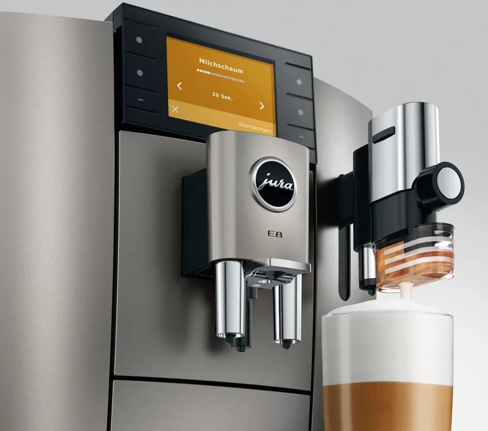 JURA Kaffeevollautomat 15712 E8 (ED), Midnight Silver, 27 Spezialitäten, WiFi, Hot & Light Brew, Sweet - Thumbnail 9