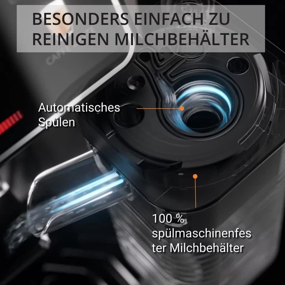 Krups Kaffeevollautomat EA9129 Sensation Milk, 6 Kaffee- und Milchspezialitäten, aut. Reinigung, Metall-Brühgruppe - Thumbnail 6