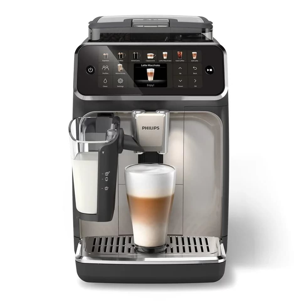 Philips Kaffeevollautomat EP5547/90 5500 Series, 20 Kaffeespezialitäten (heiß oder eisgekühlt), LatteGo-Milchsystem, SilentBrew Technologie - Thumbnail 2