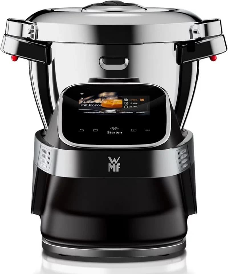 WMF Küchenmaschine Avantgarde Küchenmaschine mit Kochfunktion, 1550 W, 3 l Schüssel, Kochfunktion, Touchscreen, App und integrierte Waage