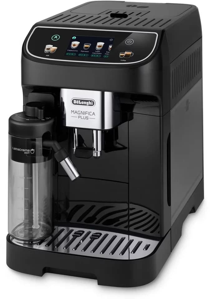 De'Longhi Kaffeevollautomat Magnifica Plus ECAM320.60.B - 15 Rezepte, LatteCrema Milchsystem, 3,5" Touch-Farbdisplay, Extra Shot Funktion, automatische Reinigung - Thumbnail 2