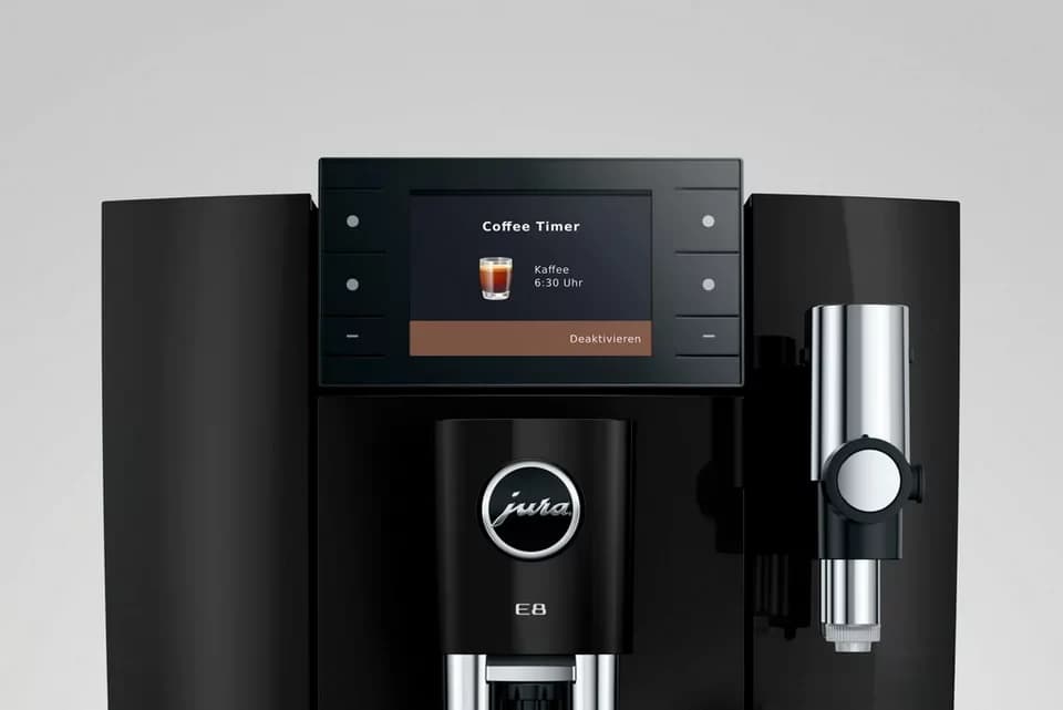 JURA Kaffeevollautomat 15745 E8 (ED), Piano Black, 27 Spezialitäten, WiFi, Hot & Light Brew, Sweet - Thumbnail 5