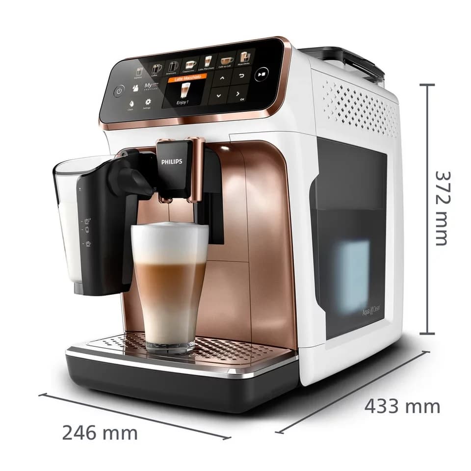 Philips Kaffeevollautomat EP5443/70 5400 Series, 12 Kaffeespezialitäten, LatteGo Milchsystem und 4 Benutzerprofilen - Thumbnail 4
