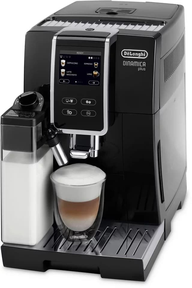 De'Longhi Kaffeevollautomat Dinamica Plus ECAM370.70.B - 14 Rezepte, perfekter Milchschaum, schwarz, Einfache Bedienung dank 3,5" Touchscreen & Kaffeekannen-Funktion - Thumbnail 2