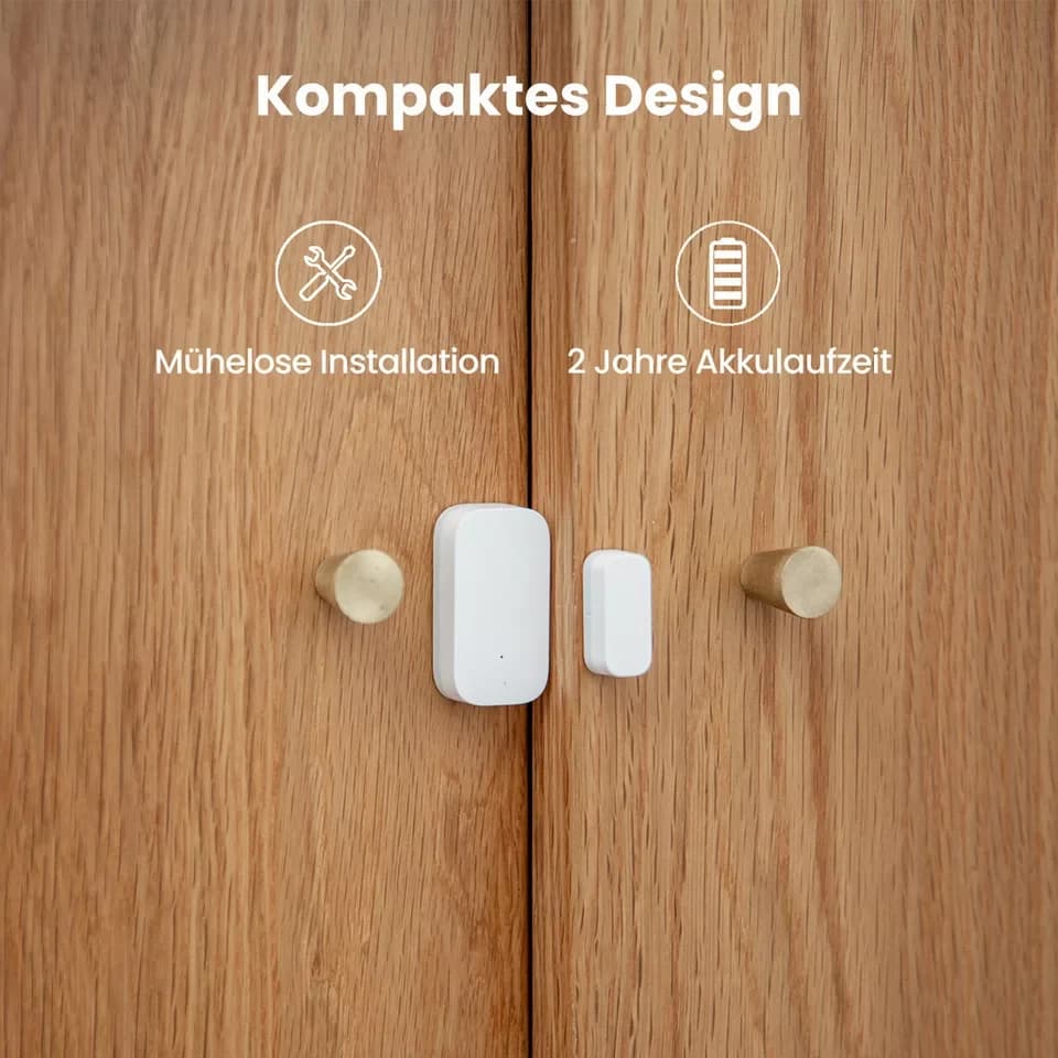 Aqara Tür-/Fensterkontakt T1, Tür-/ Fensteröffnungsmelder (Erkennt in Echtzeit, Echtzeit-Alarm und Mitteilung, Erfordert Zigbee 3.0 Hub, Kompatibel mit HomeKit, Alexa, Detektoren) - Thumbnail 9