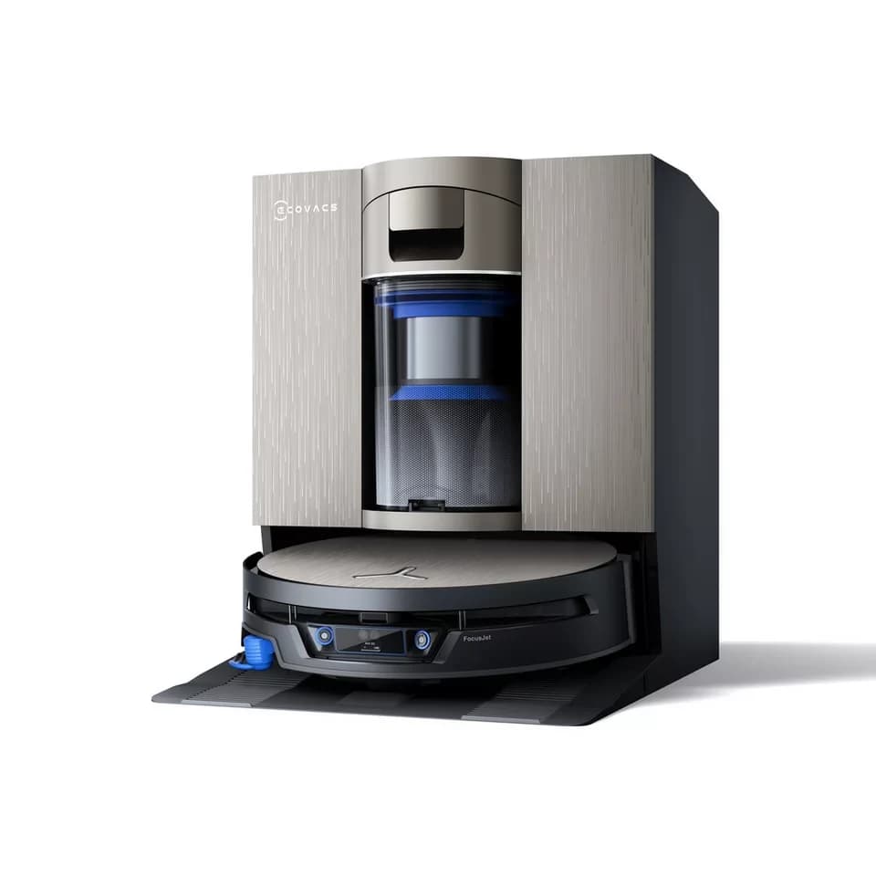 ECOVACS Nass-Trocken-Saugroboter DEEBOT X12S, inkl. OmniCyclone Station, 150 W, beutellos, 27.000 Pa + 53 AW Saugleistung, 27cm Wischrolle