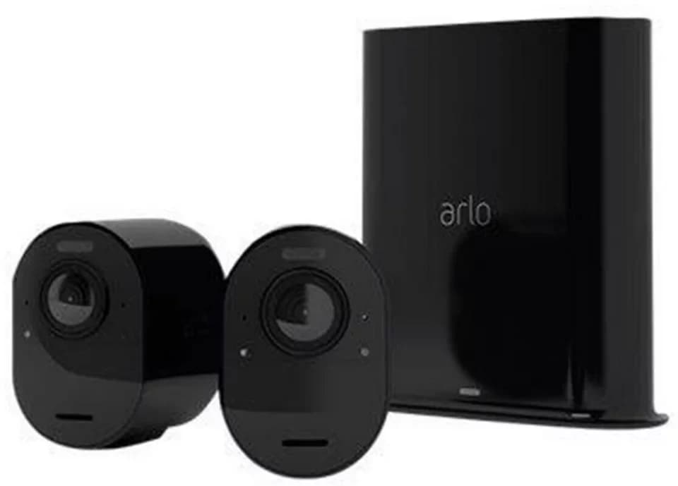 ARLO Überwachungskamera Ultra 2 Spotlight 2er Set Kit Schwarz VMS5240B-200EUS WLAN 4K