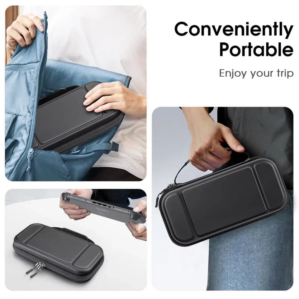 Fintie Nintendo-Schutzhülle Tasche für Nintendo Switch 2(2025 Modell) - Tragetasche, mit 20 Spielkartenhaltern und Haltegurt für Switch Konsole und Zubehör - Thumbnail 9