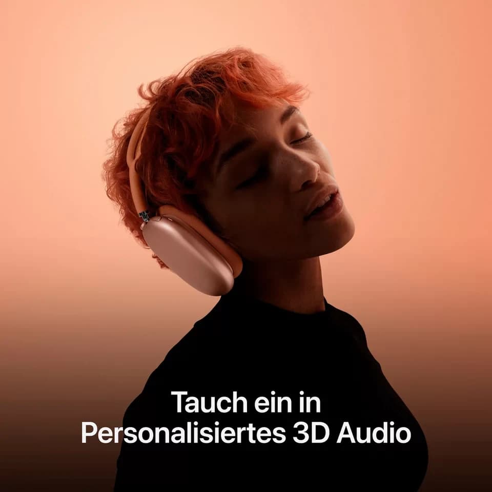 Apple AirPods Max Over-Ear-Kopfhörer (Active Noise Cancelling (ANC), Transparenzmodus, kompatibel mit Siri, Siri, Bluetooth, USB-C) - Thumbnail 7