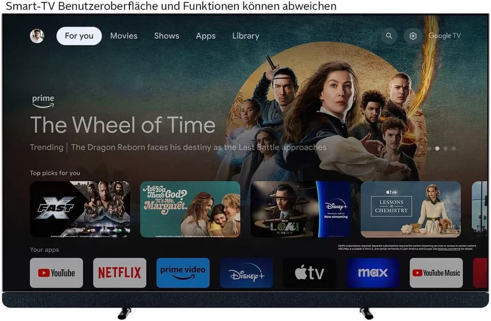 Philips 77OLED909/12 OLED-Fernseher (194 cm/77 Zoll, 4K Ultra HD, Smart-TV, Google TV) - Thumbnail 3