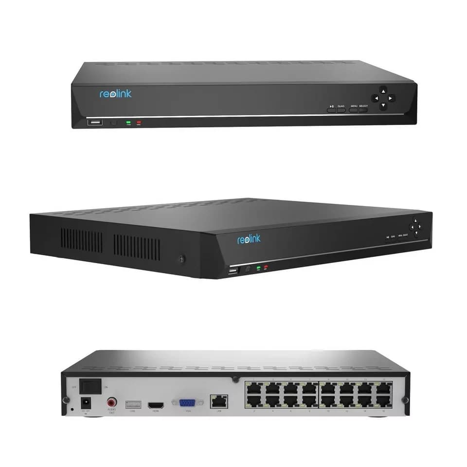 Reolink Überwachungskamera RLK16-810B8-A 4K PoE (Außenbereich, Videoüberwachungsset, Videoüberwachung mit 8X 8MP PoE IP Kamera und 16CH 4TB HDD NVR, Personenerkennung und Fahrzeugerkennung, IP66, 30M IR Nachtsicht) - Thumbnail 2
