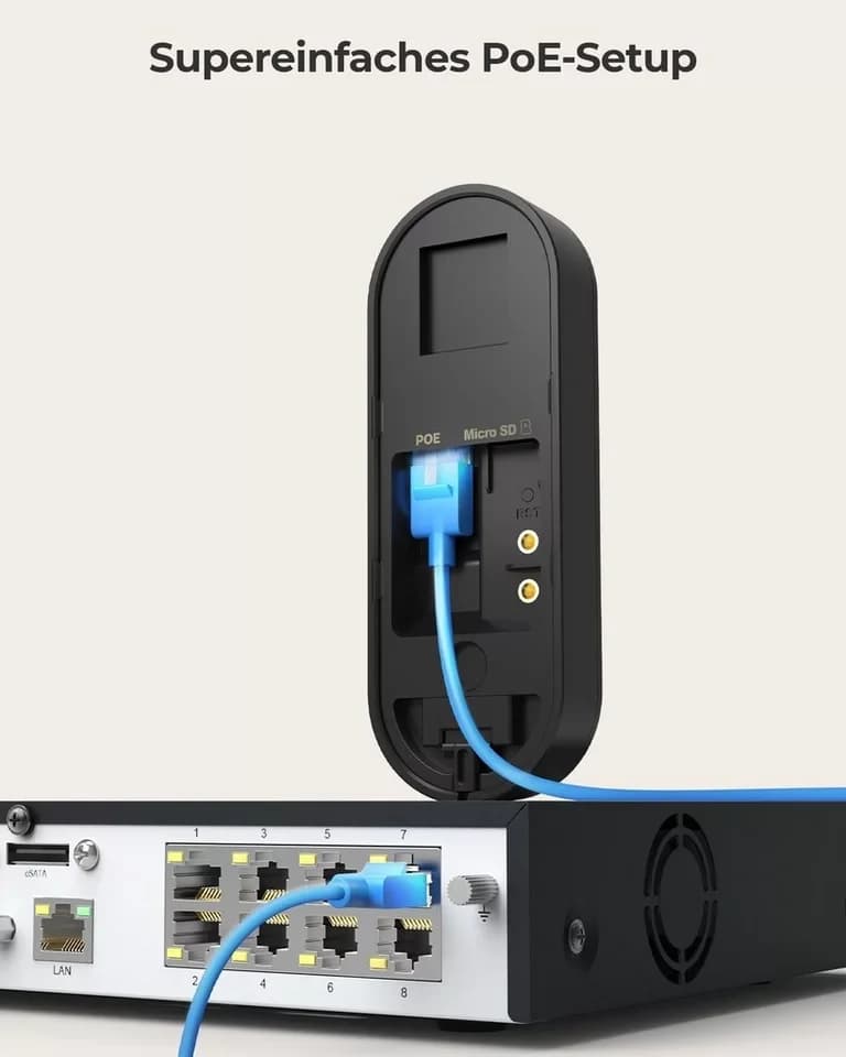 Reolink Smart Home Türklingel Video Doorbell PoE 5MP (Außenbereich, Gegensprechfunktion,180° Ultraweitwinkel,Personenerkennung,IP65) - Thumbnail 9