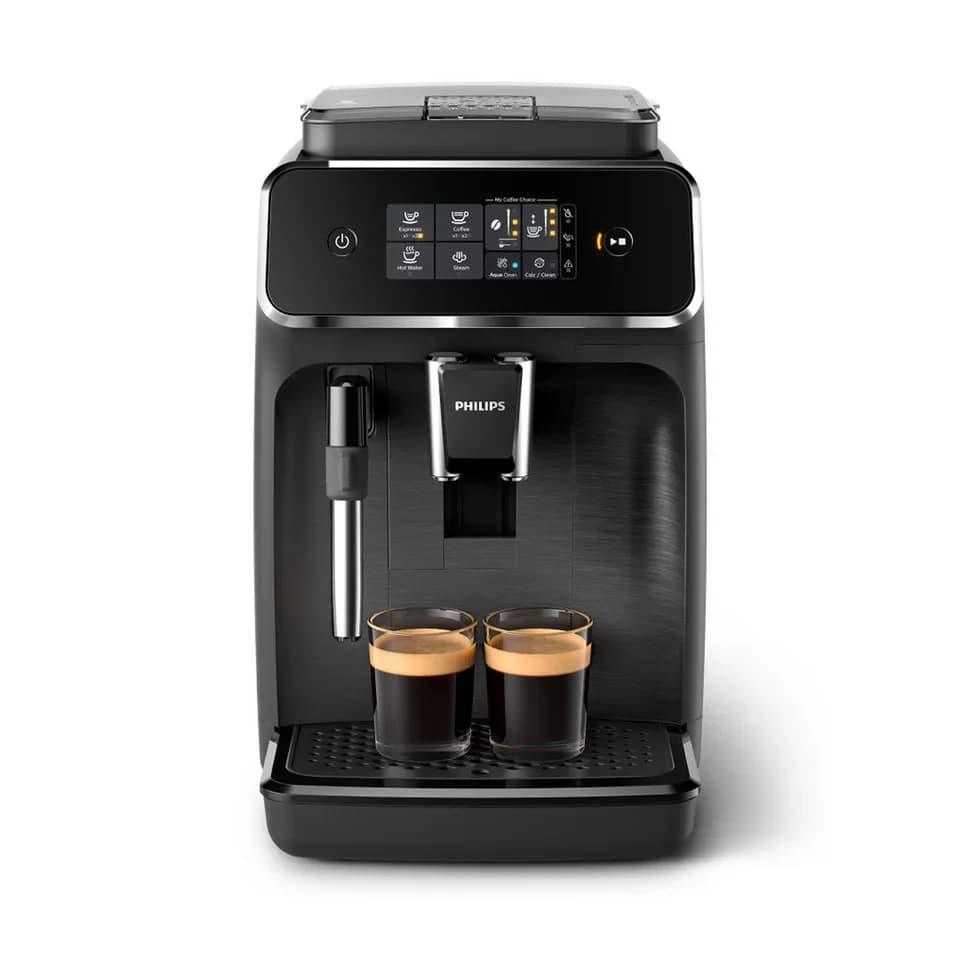 Philips Kaffeevollautomat EP2220/10 2200 Serie, 2 Kaffeespezialitäten, Panarello Milchschäumer, anpassbarer Aromastärke - Thumbnail 2