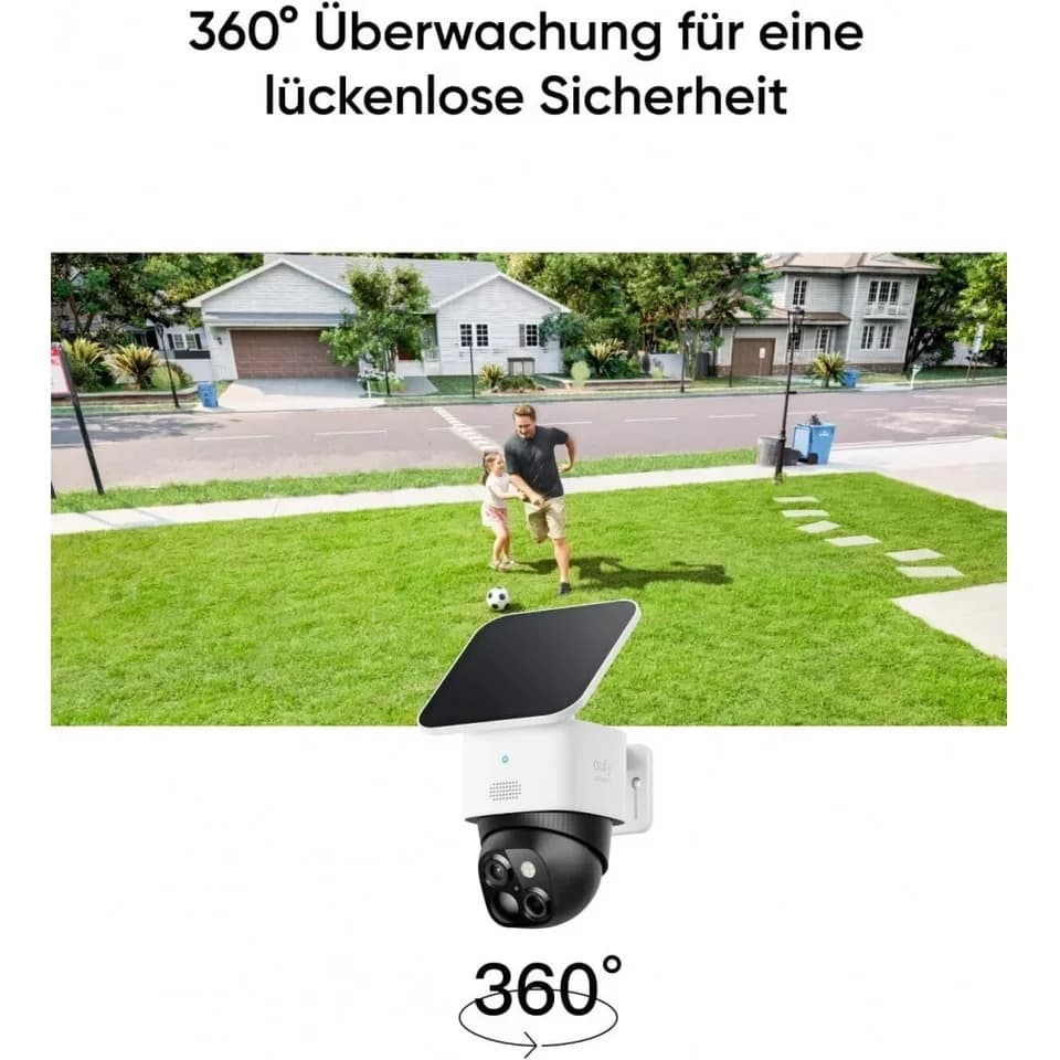 eufy Überwachungskamera eufy Solocam S340 Sicherheitskamera (Außen, 3K Auflösung für klare Bilder, Akku) - Thumbnail 4